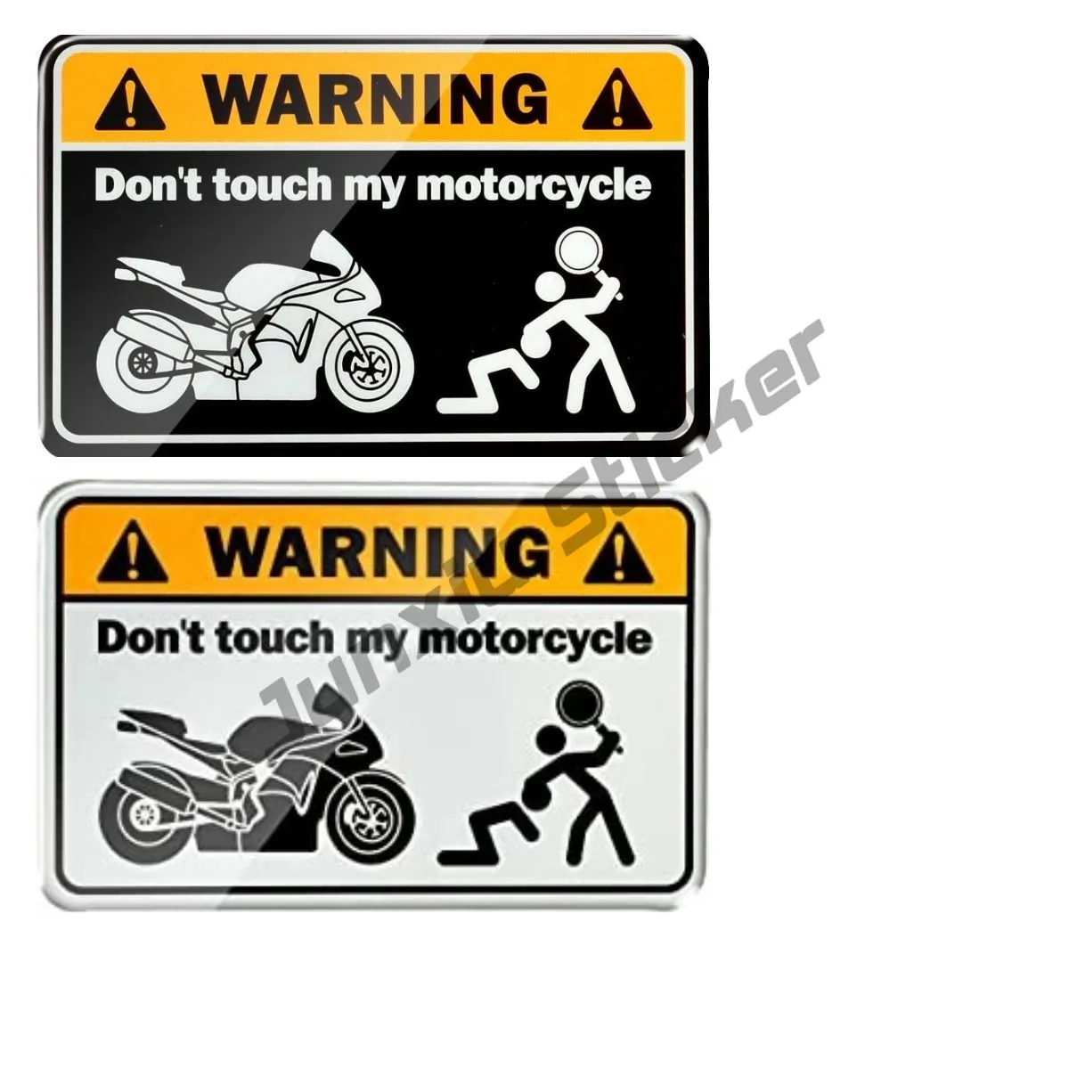 

Retro Moto Car Styling Decals for DONT TOUCH MY Motorcycle Warning Reflective Waterproof Fine Occlusion Scratch Stickers