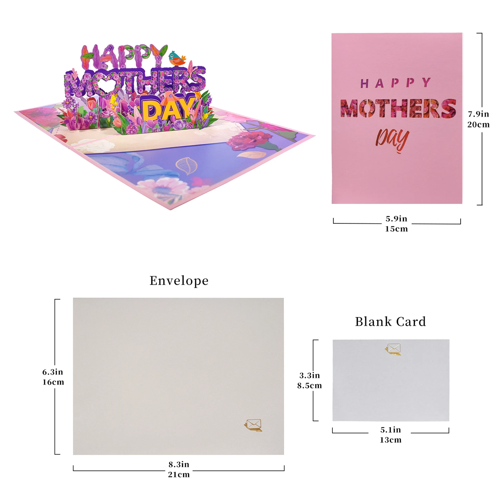 Biglietto 3D Happy Mother's Day, biglietto pop-up per la festa della mamma, biglietto per la mamma  15