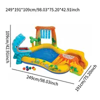 Centre de natation gonflable de jouet de jeu d'eau de piscine de Kiddie pour la famille des enfants garçons filles 6