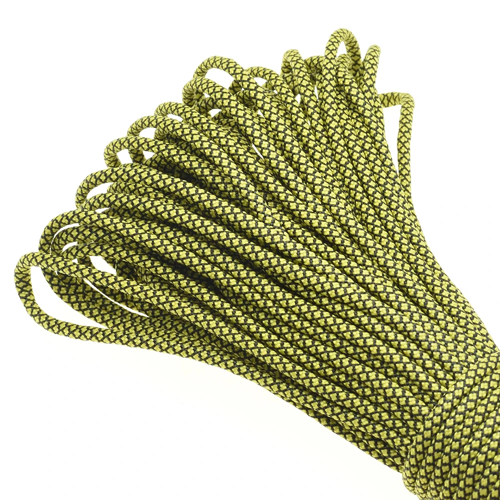 1 Stücke 100FT 550 Paracord Fallschirmschnur Lanyard Mil Spec Typ III 7 Strang Kern Für Klettern Camping Schnallen Armband – Detail 23