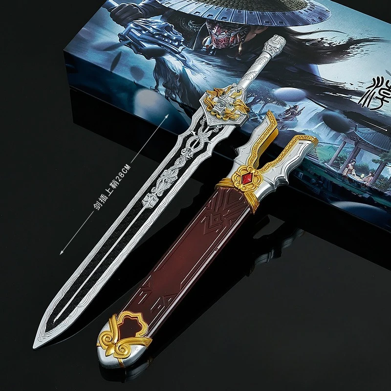 28 センチメートル古代の有名なブロンズ剣龍泉剣アニメゲーム周辺