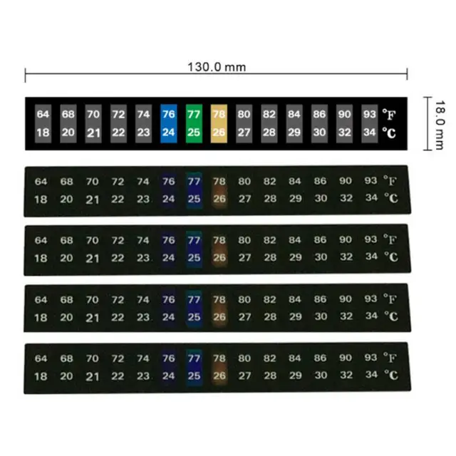 Akvárium Hőmérő Halkartály Digitális Hőmérsékletmérő Matrica Hal Teknős Elszíneződés Hőmérséklet Mérés Kiegészítők - Image 6