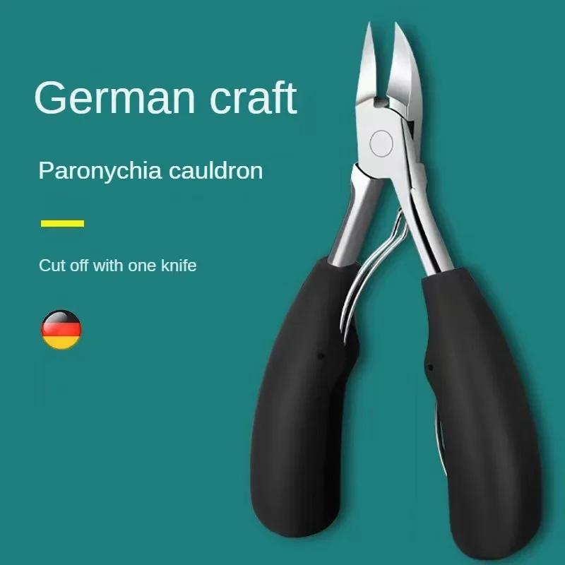 Toe Nail Clipper Professional Toe Nail Clippers Cutter ingrown toenail tool Thick Nail Dead Skin Dirt Remover Super Sharp Curved Blade Tools