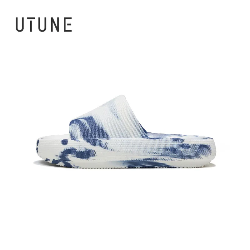 

UTUNE Splash Ink Sandal Slides для женщин и мужчин, летние уличные тапочки для пары, камуфляжные резиновые сандалии из ЭВА, пляжная обувь, оригинал