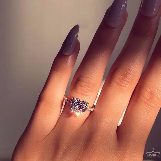 Classic Shiny Big Zircon 925 Silver Heart Ring Ladies Jewelry Bride Wedding Love Eternal Ring Ladie Jewelry Rings for Women silver ring wedding rings silver rings silver heart ring