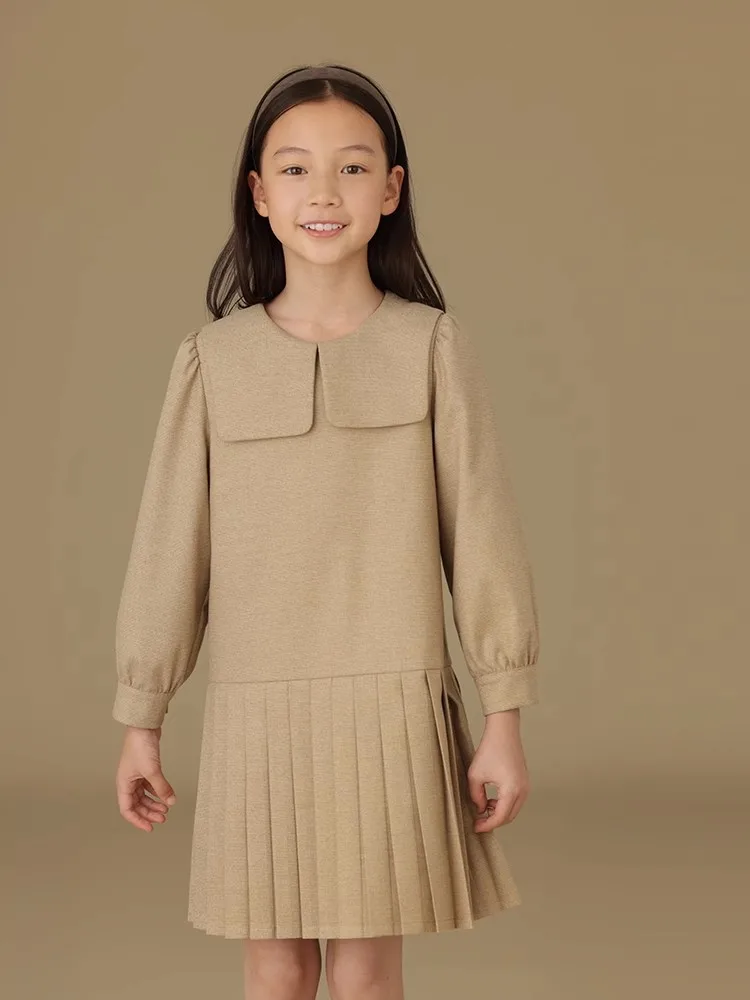 Girls S/S Korean Tiles Dress main image 1