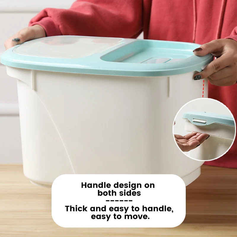 Seau à Riz Scellé Boîte De Rangement De Riz De Cuisine Seau à Riz à