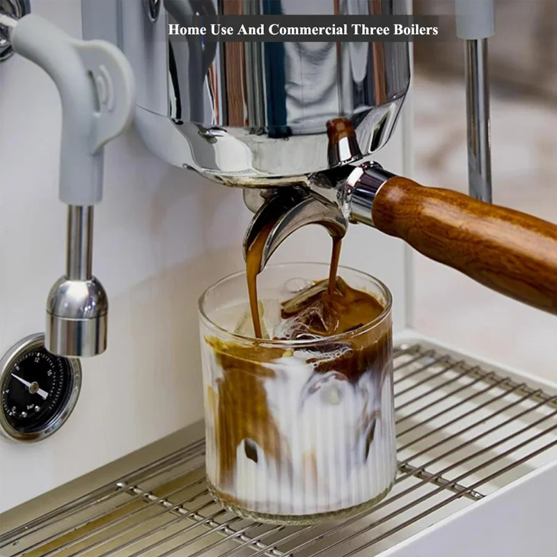 220V Electric High Quality Espresso Machine Semi-Automatic Espresso Machine Stainless Steel Coffee Maker For Shop