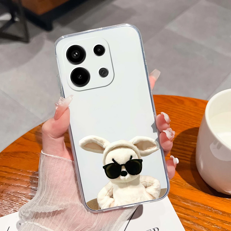 Floral Love Heart Clear Soft TPU Shockproof Phone Case