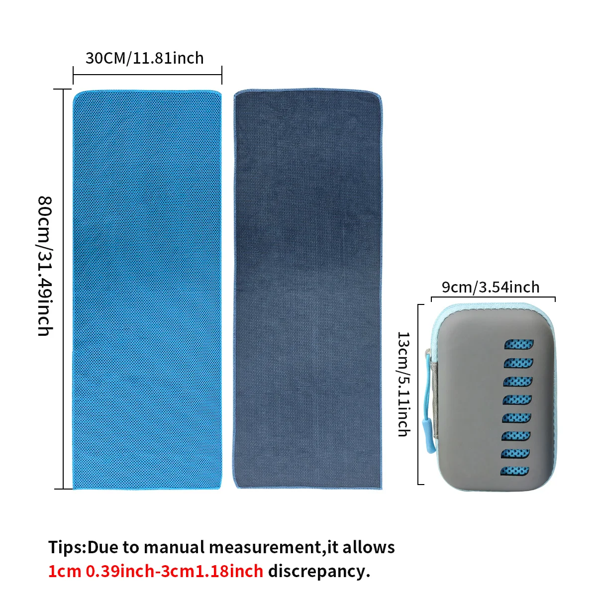 Camping Cooling Towel with EVA Case – Quick Dry Ice Towel for Sports, Gym, Hiking & Yoga 2