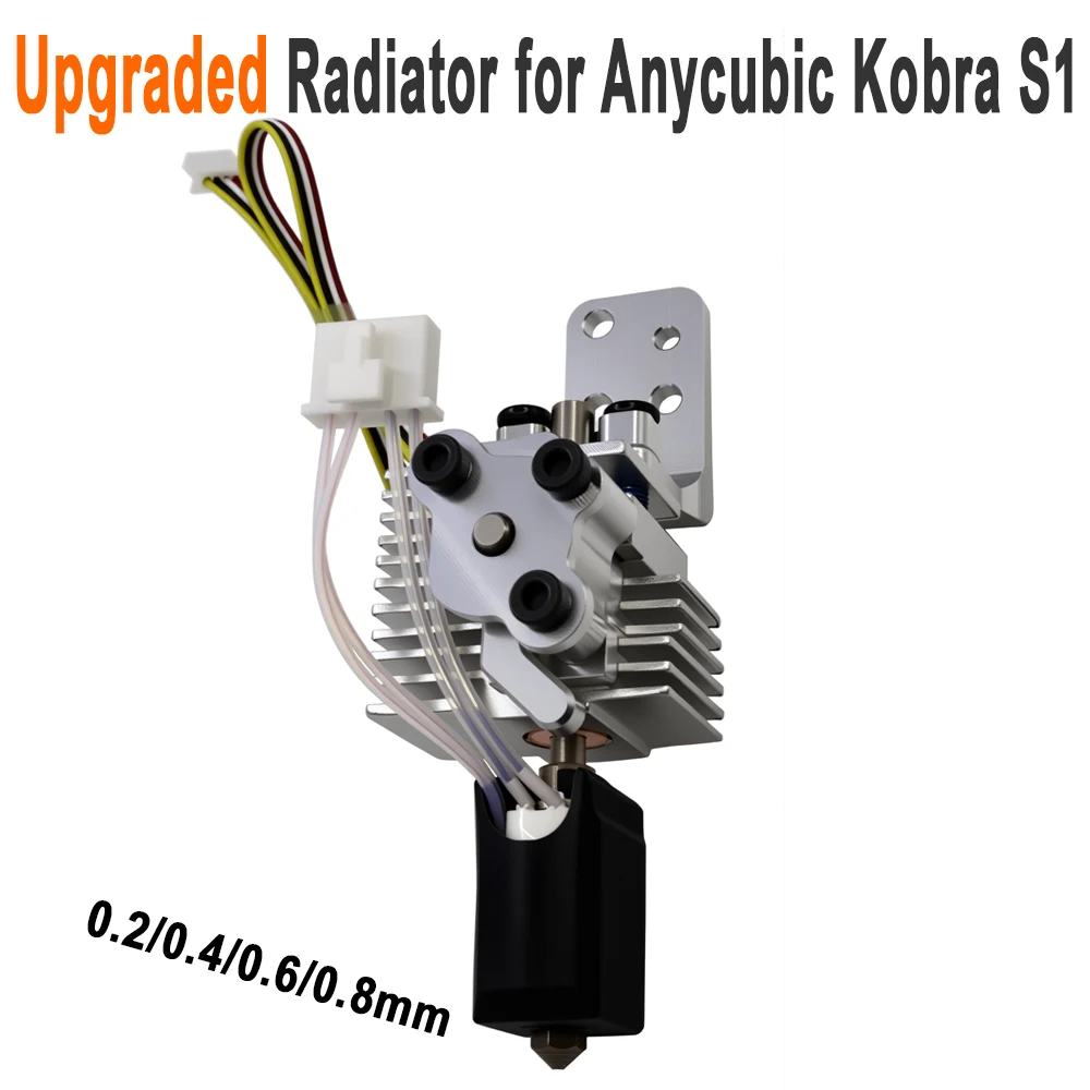 Anycubic Kobra S1 S1C 콤보 알루미늄 방열판 센서 교체 부품과 호환되는 퀵 릴리스 핫엔드 업그레이드 키트