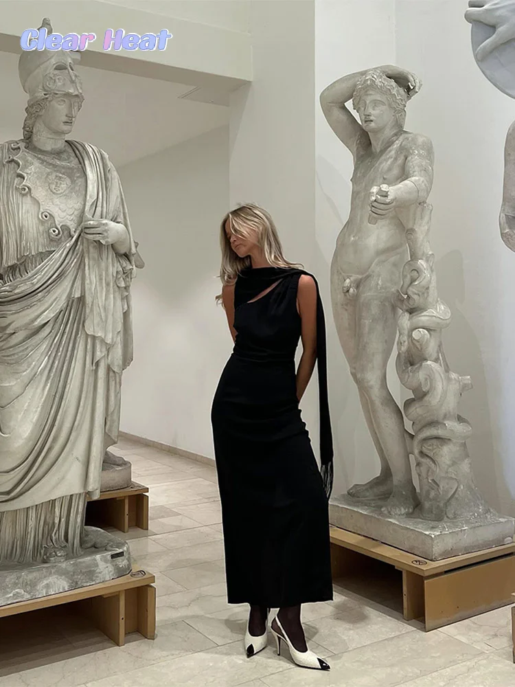 

Модные сексуальные однотонные платья средней длины без рукавов с открытой спиной и лентой, весенние шикарные женские пляжные халаты для отпуска