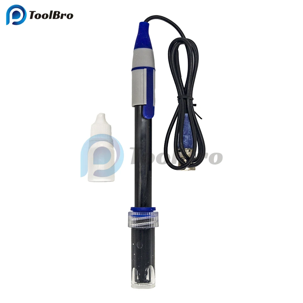 E-201-C-9 Rechargeable PH Composite Electrode Probe BNC Connector 0-14 pH Ag AgC1 for Laboratory Experimental ph meter
