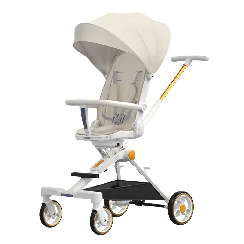 

Lightweight baby stroller High Landscape four wheels stroller Portable folding multifunction Two-way Sitting and Lying baby pram