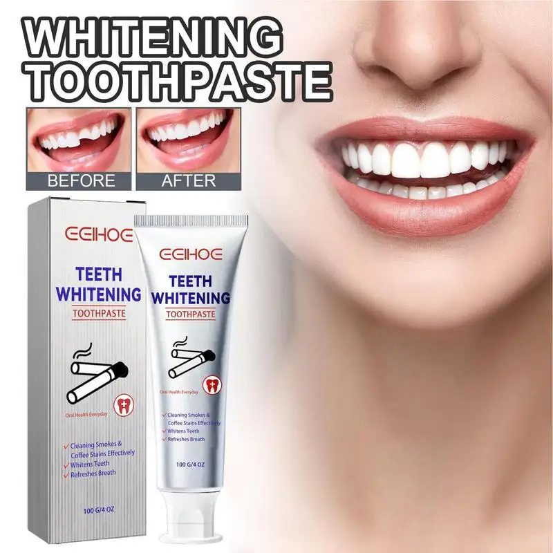 

Teeth Brightening Solutions Toothpaste Remove Stains Reduce Yellowing Care Fresh Breath Whitening Teeth Toothpaste 30ml