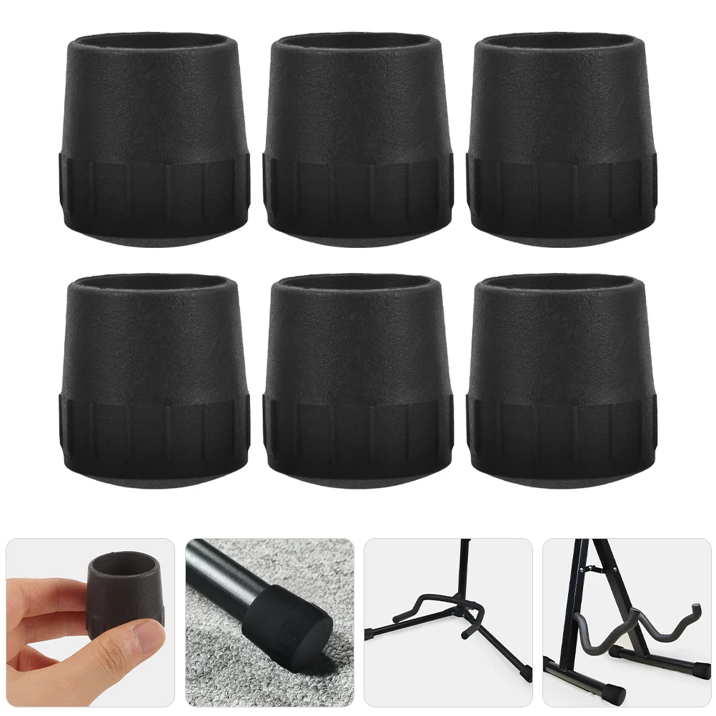 

6pcs Guitar Stand Foot Protector Guitar Foot Stool Feet Caps Guitar Pedal Rubber Feet