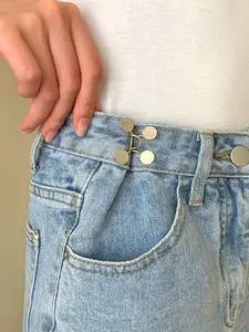 Ladies Cute Animal Nail Free Waist Buckle Jeans Waist Big - Temu