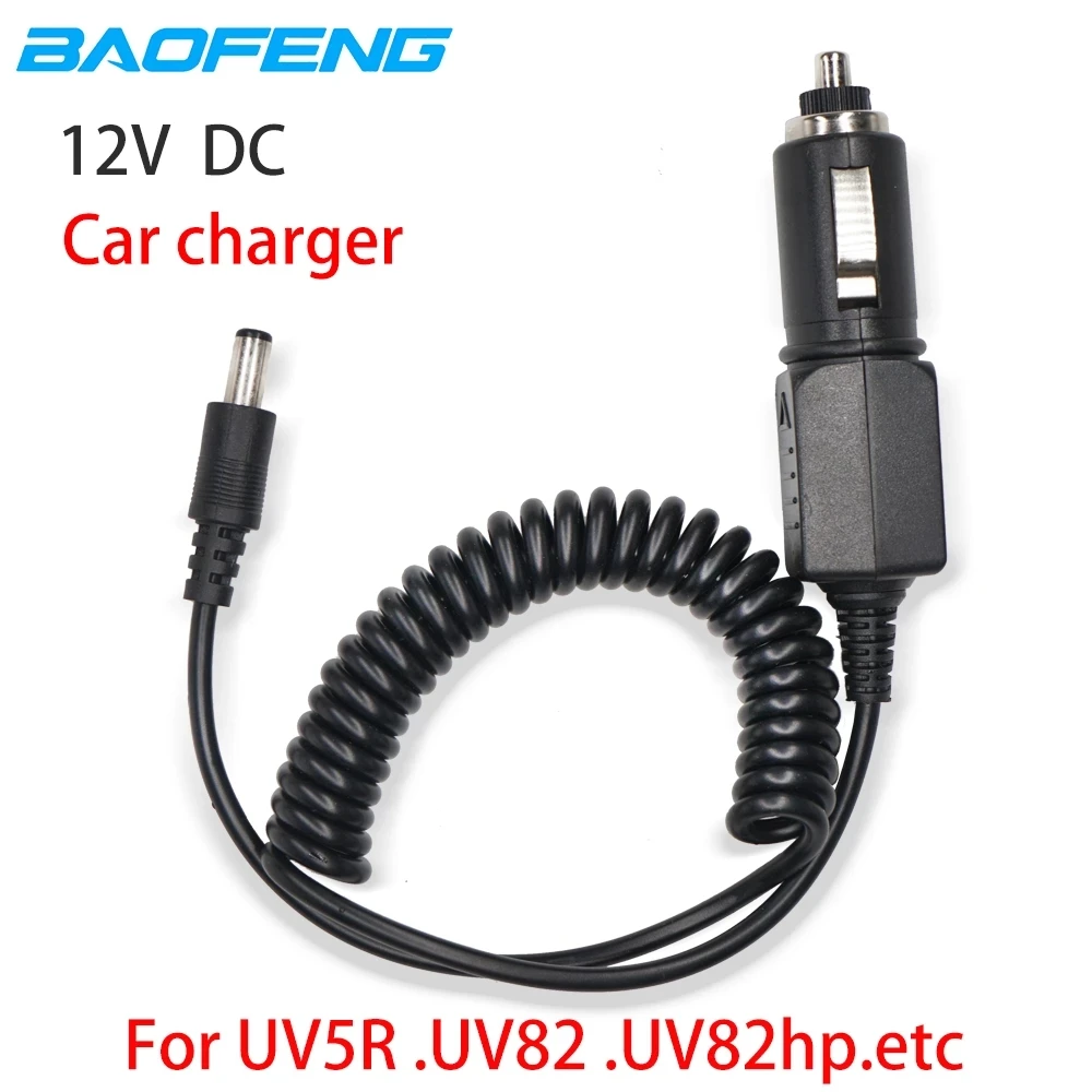 Original Baofeng 12V DC Car Charger Cable Line For Baofeng UV5R UV82