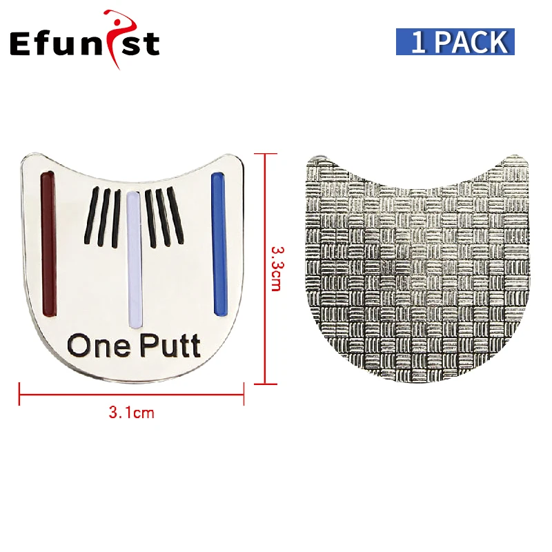 Elegant Alloy Golf Ball Marker and Hat Clip - Stylish Golf Accessories