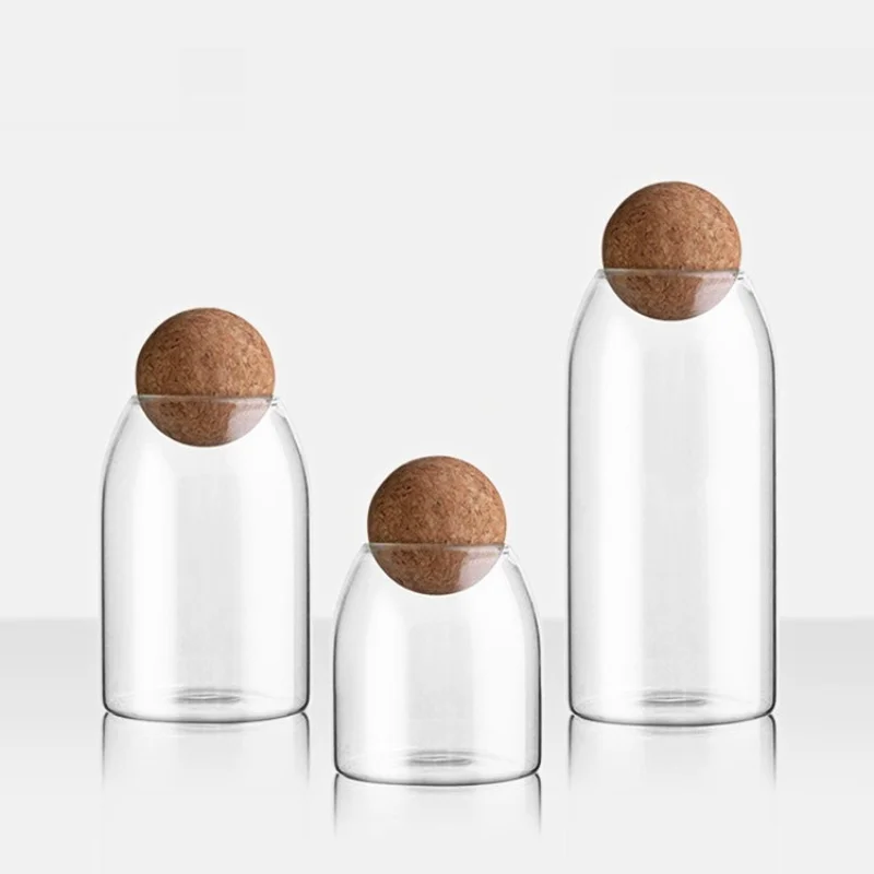 

Sealed Bottles Rack Lid Organizer Bean Jars Christmas Bottle Coffee Box Storage Glass Set Gift Spice With Display