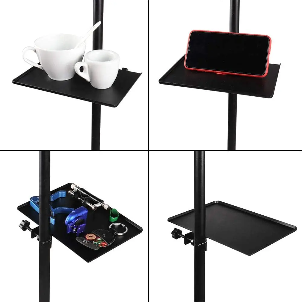Sh-bandeja de Telefone Móvel de Montagem no Chão Suporte de Transmissão ao Vivo Placa de Som Bandeja de Microfone Armazenamento de Metal 175 cm x 24cm - Image 4
