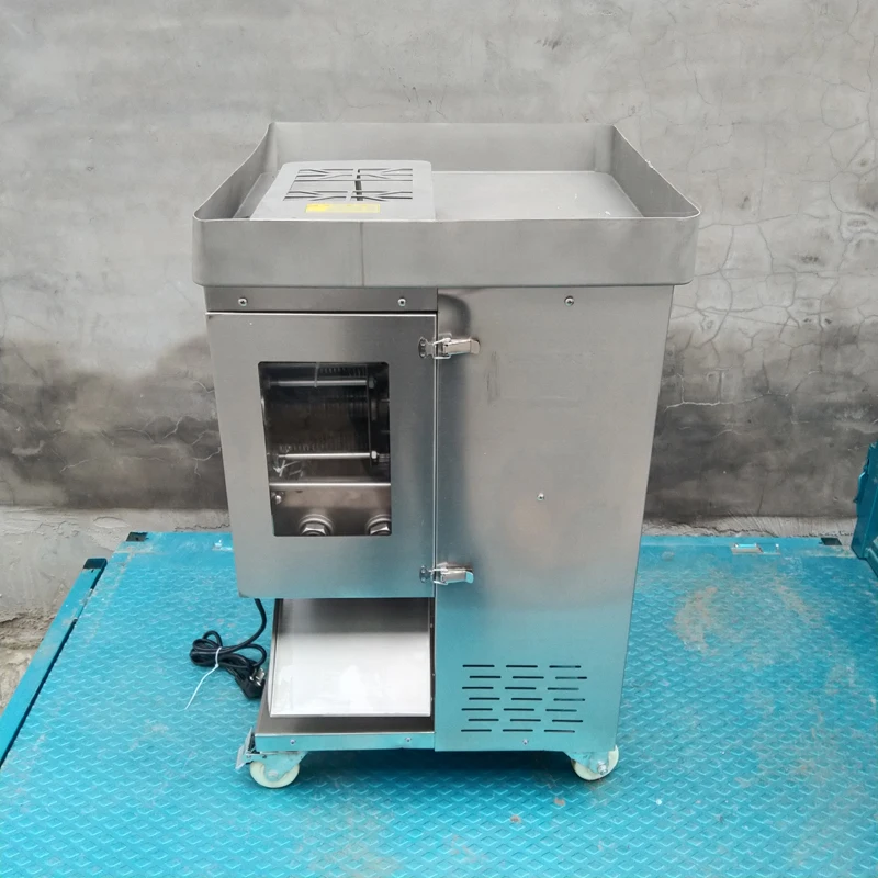 Industrial Fresh Meat Slicer And Shredder High Capacity Pork Fish Beef Meat Slicing Shredding Machine 3