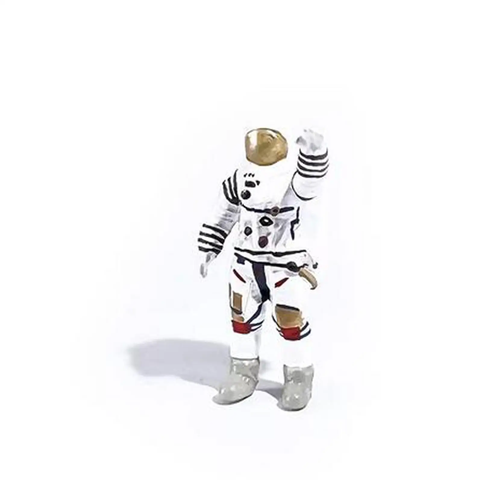 3 Pieces 1/64 Astronaut Figurines Cake Topper Spaceman Model for Dollhouse Party Favor Scenery Landscape Photography Props Decor