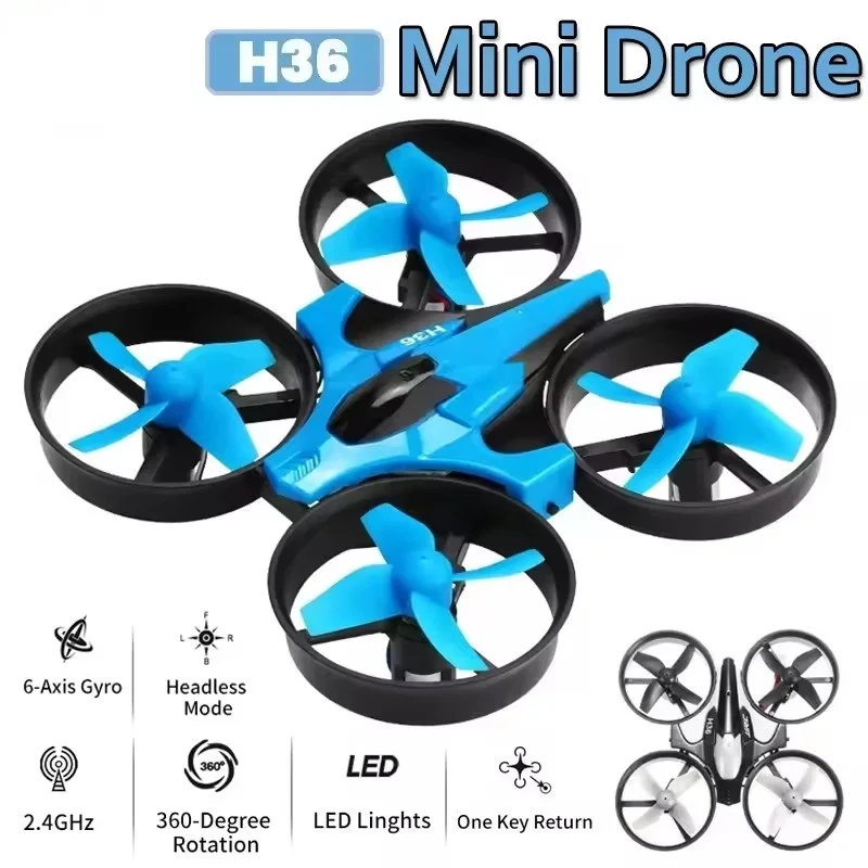 Mini Drone JJRC H36 H56 2.4G 6 Axes Gyroscope Noir
