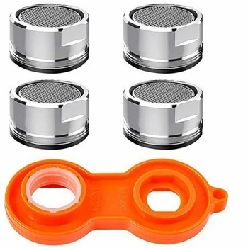 ก๊อกน้ําประหยัดน้ําทองเหลือง Tap Aerator ตัวกรองแบบถอดเปลี่ยนได้ผสมหัวฉีด 24 มม. ก๊อกน้ําห้องน้ํา Bubbler ก๊อกน้ําเปลี่ยน 1