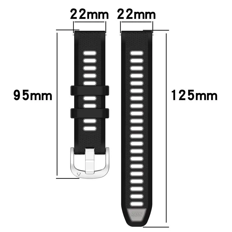 Garmin Forerunner Ǹ  Ʈ, 265 265S 255 245 645 Venu 2 SQ2 Plus Vivoactive 4 3 Samrt ð , 18mm, 22mm