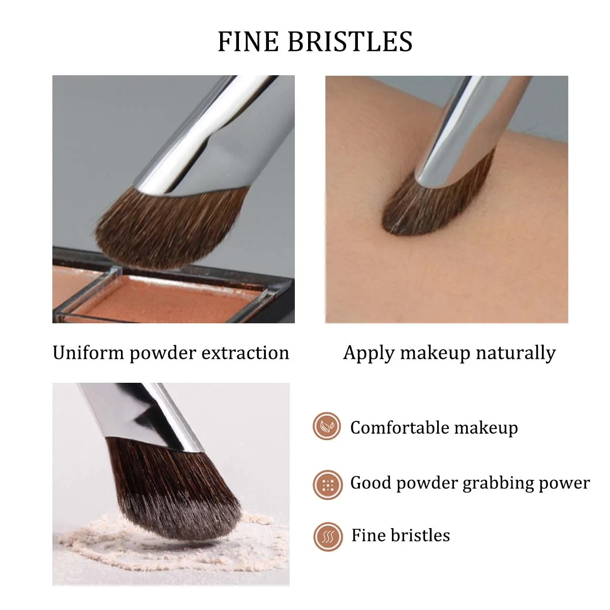 Scythe makeup brush nose shadow highlighter blending tool
