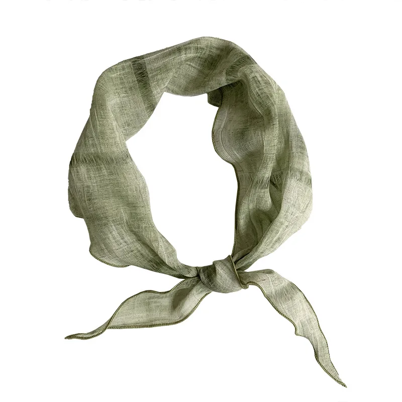 Triangle Scarf Women's Neck Protection Small Scarf Silk Scarf High