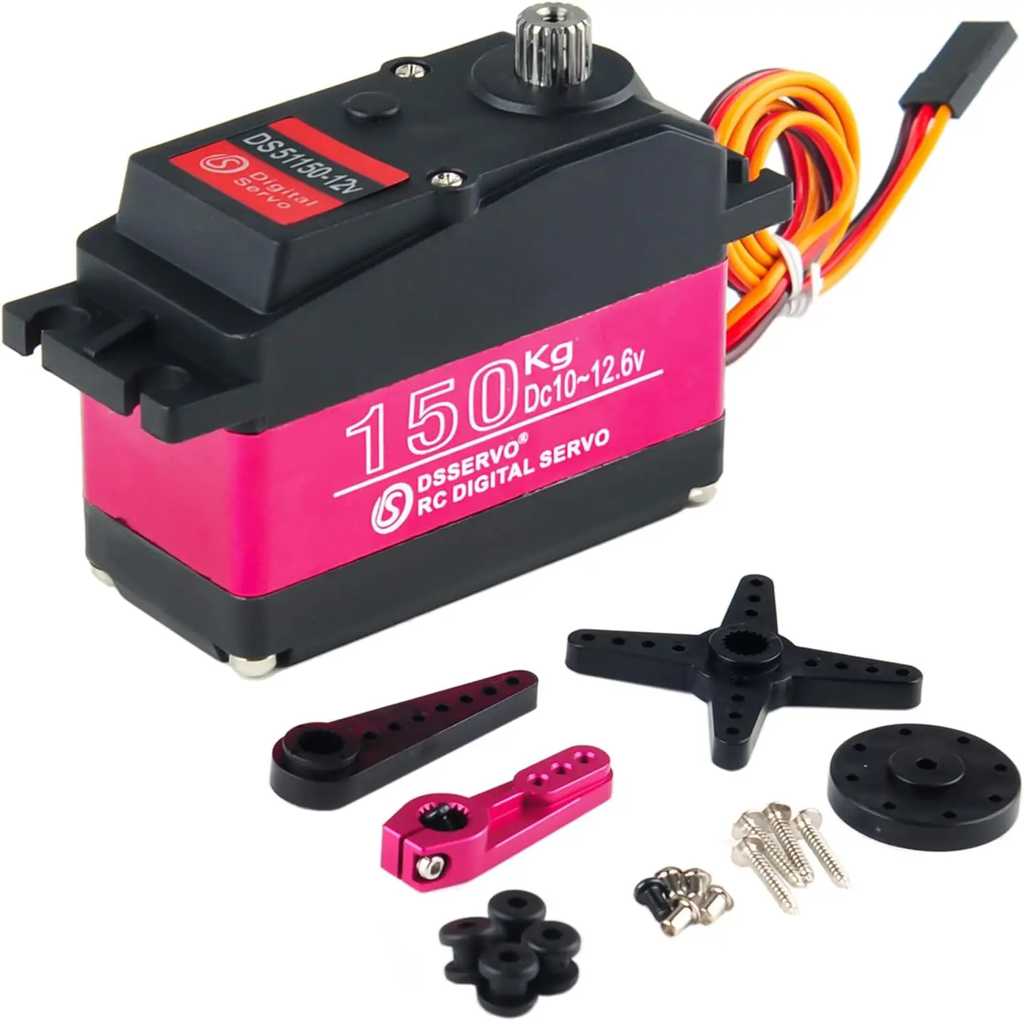 Wishiot 150kg RCサーボ 270° DS51150 デジタルサーボ 防水 高トルク 大規模サーボ フルメタルギア付き 並行輸入品