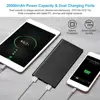 20000mAh 5V/2.1A Portable Power Bank Battery Pack for Heated Vest Jacket Pants Socks USB Power Bank for phone with Flashlight 4
