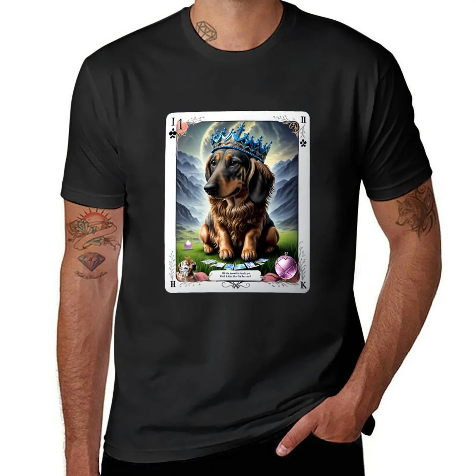 

Dog Solitaire T-Shirt vintage kawaii clothes mens funny t shirts