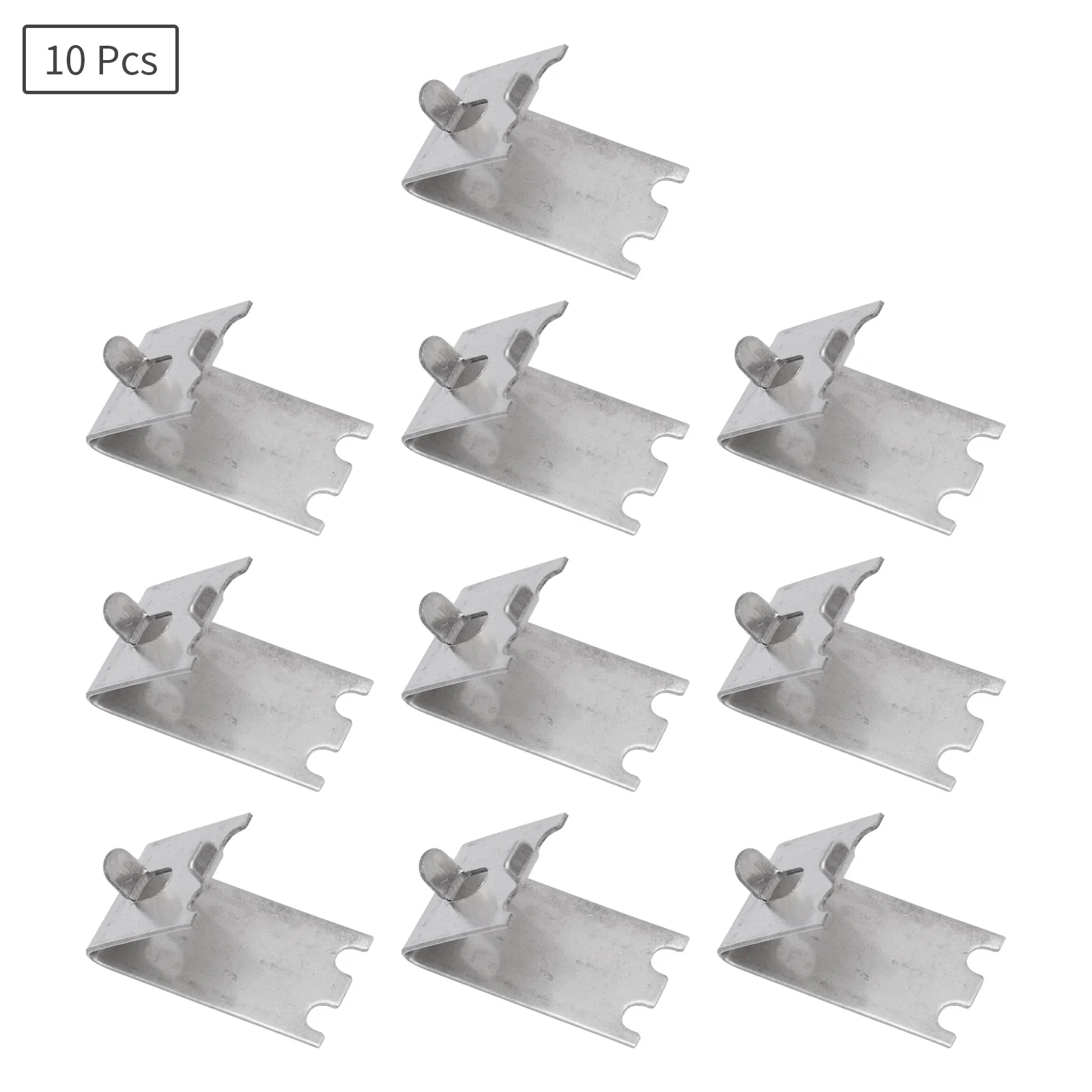 10Pcs Freezer Cooler Shelf Clips Stainless Steel 1MM Freezer Strong Support Clips Square Slot Refrigerator Accessories