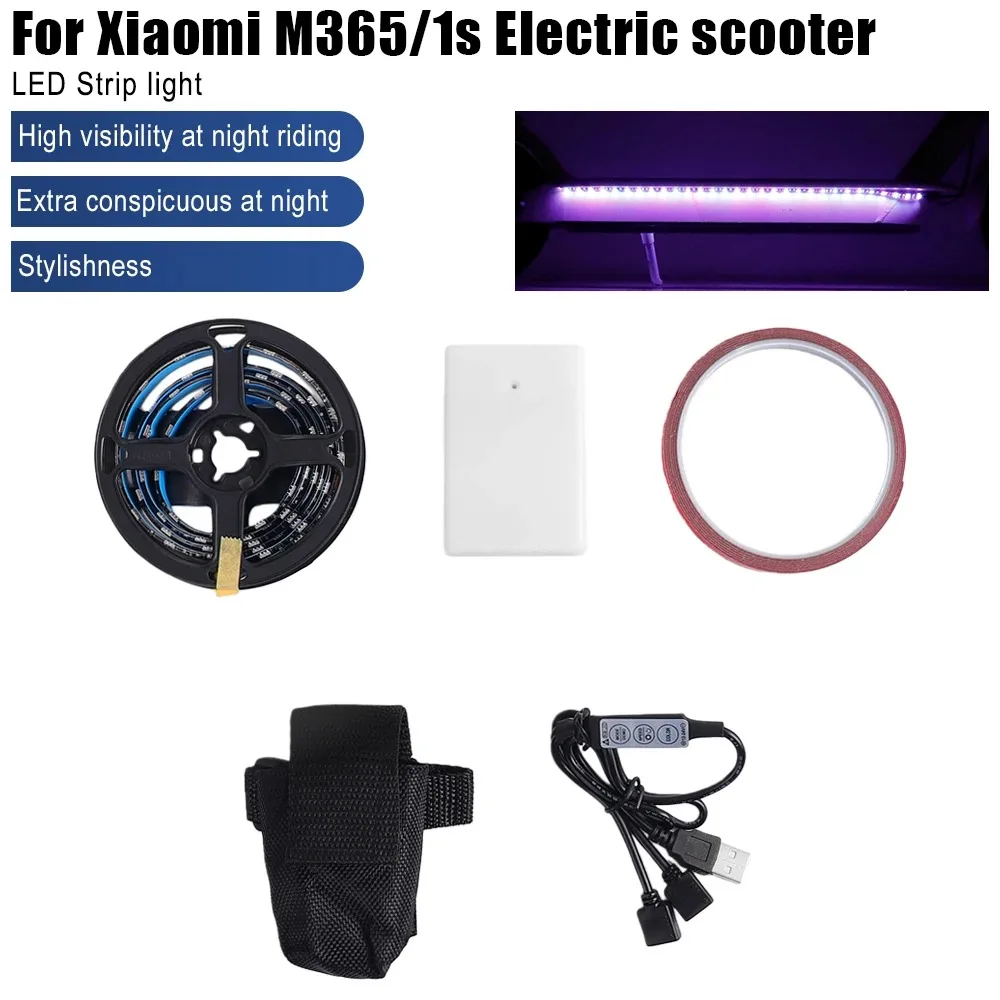 LED Streifen Licht Taschenlampe Bar Lampe Für Xiaomi M365 pro für ninebot max G30 Elektrische Roller Nachtlicht Lange Licht Flash Modell – Detail 1