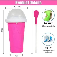Tasse à neige fondante surgelée rapide, 2 pièces, grande capacité, pour Smoothies faits maison, jus de crème glacée, cuisine à presser d'été 6