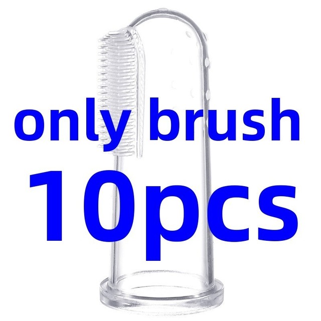 Toothbrush Children Teeth Clear Baby Finger Toothbrush Soft Silicone Infant Tooth Brush Rubber Cleaning
