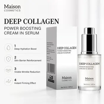 Deep Collagen Serum, Women Serum for Smoothing Fine Lines, Moisture & Firming Skin Care, Korean Skincare Serum, 30ml 1
