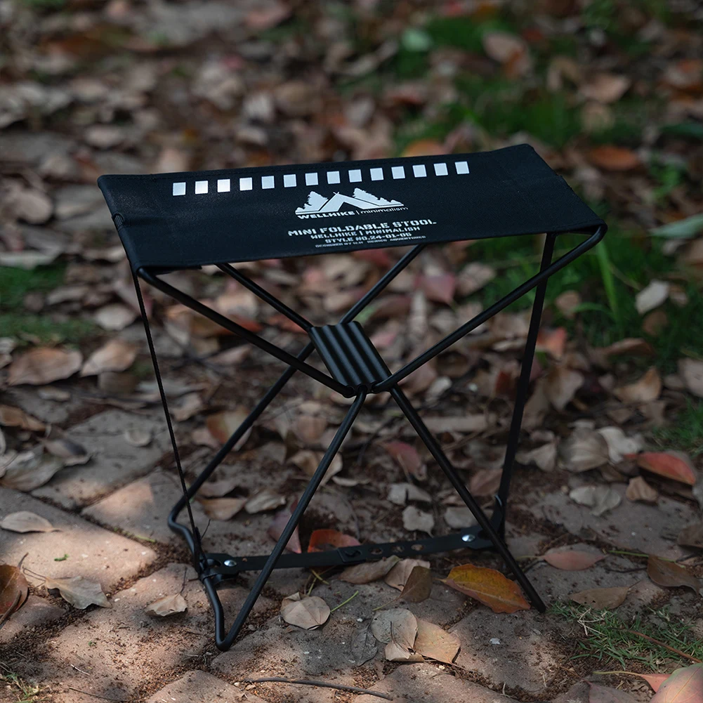 Outdoor Camping Stool Waterproof Collapsible Travel Stool High Load-Bearing Portable Samll Chair for Hiking Backpacking