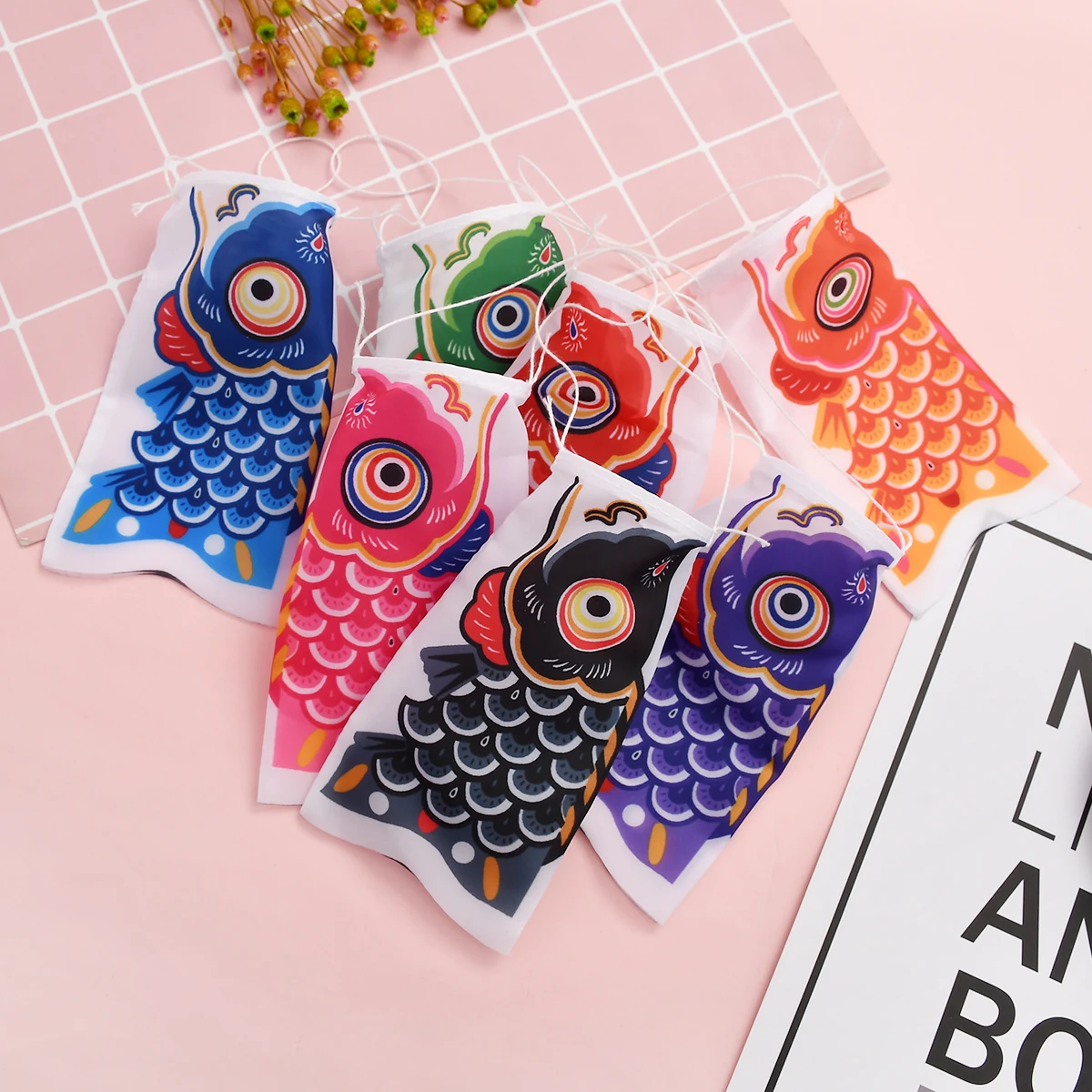 7 Colori 15Cm Giapponese Carp Flag Carp Streamer Carp Windsock