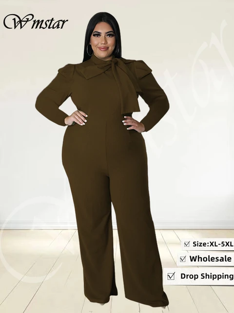 New Look Curves Brown Leopard Print Shirred Wrap Jumpsuit 30 | eBay