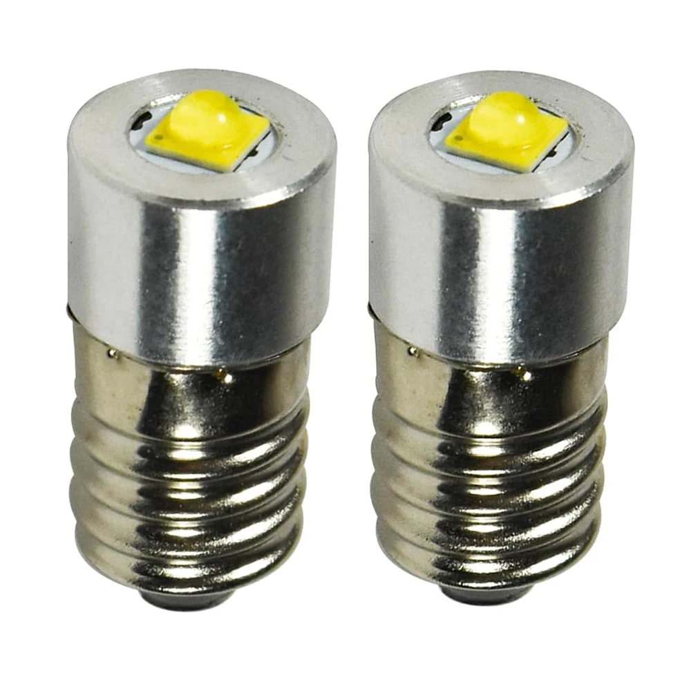 E10 LED Light 2-Piece Non-polar 3V 4.5V 6V 12V 24V 3W Bulb Arcade Car Flashlight Headlight Interior Exterior Light Battery