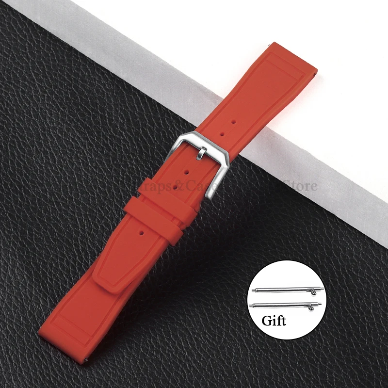 Premium Silicone Watch Strap - Quick Release Rubber Sport Band 20mm 21mm 22mm