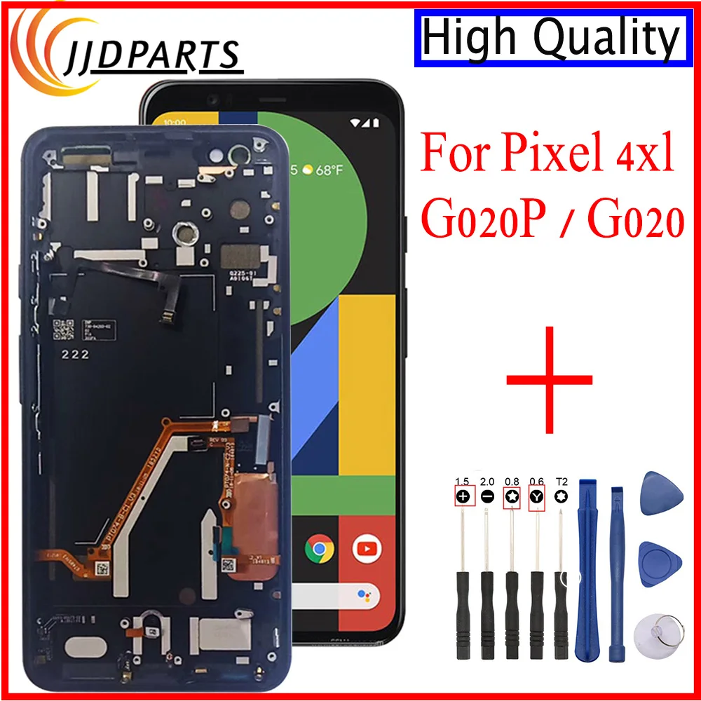 For Google Pixel 4 Xl Lcd Display Touch Screen Digitizer Assembly Replacement With Frame For Htc