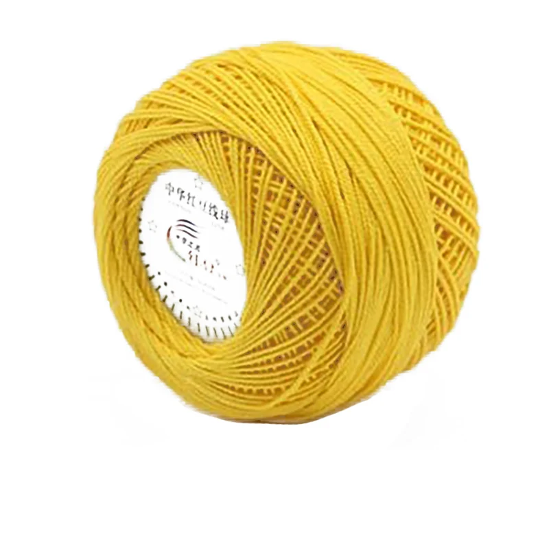 50g Lace Thread 39colors DIY Colorful Thin Lace Yarn Crochet Yarn 100% Cotton Yarn Hand Knitting Thread Sewing Machine Line 6