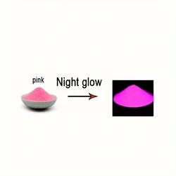 Luminous Blue - Green Glow - in - the - Dark Nail Powder for Jewelry and Decor Crafting (Pink)