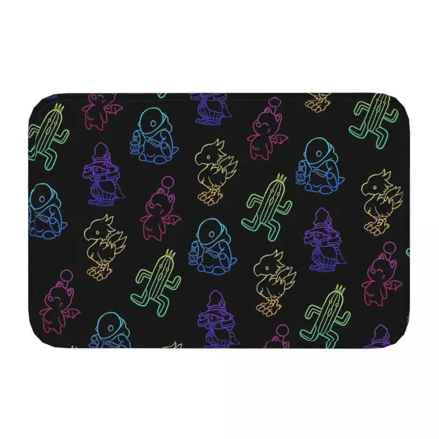 Final Fantasy Ff Szerepjáték Játék Nem Csúszás Doormat Vázlázza A Bath Hálószoba Szőnyeg Üdvözlő Szőnyeget - Image 6