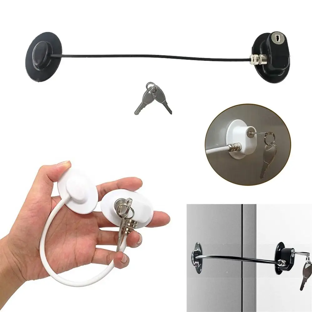 Stainless Steel Cable Baby Safety Lock Punch-free Self-adhesive Child Proof Lock Protection Strong Fixation